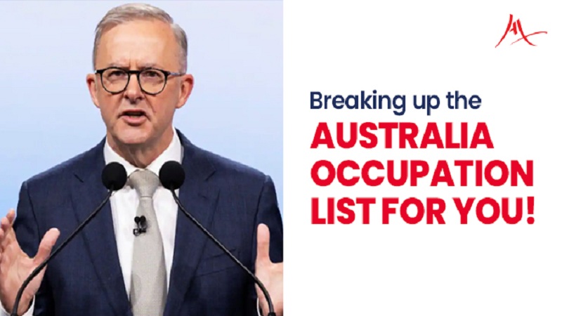 Breaking up the Australia Occupation List for you!